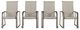 Signature Design by Ashley® Beach Front 4-Piece Beige Aluminum/Fabric Outdoor Arm Chair Set-0