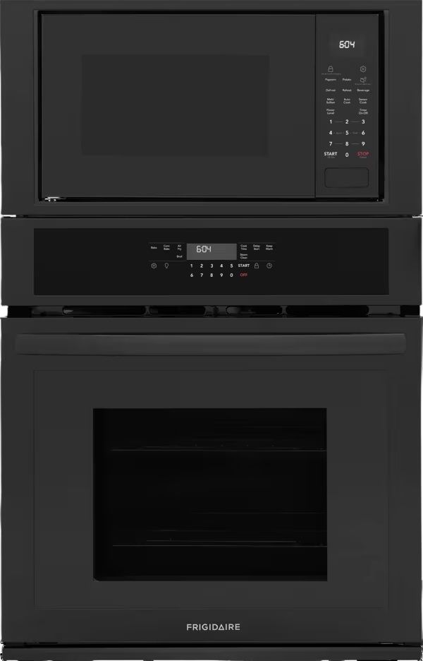 Frigidaire® 27” Black Oven/Micro Combo Electric Wall Oven with Air Fry-0