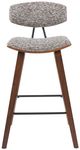 Armen Living Fox Speckled Brown/Walnut Counter Stool-2