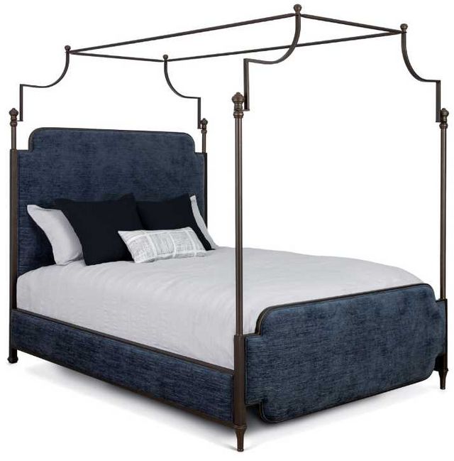 Wesley Allen Kenton Queen Upholstered Canopy Bed