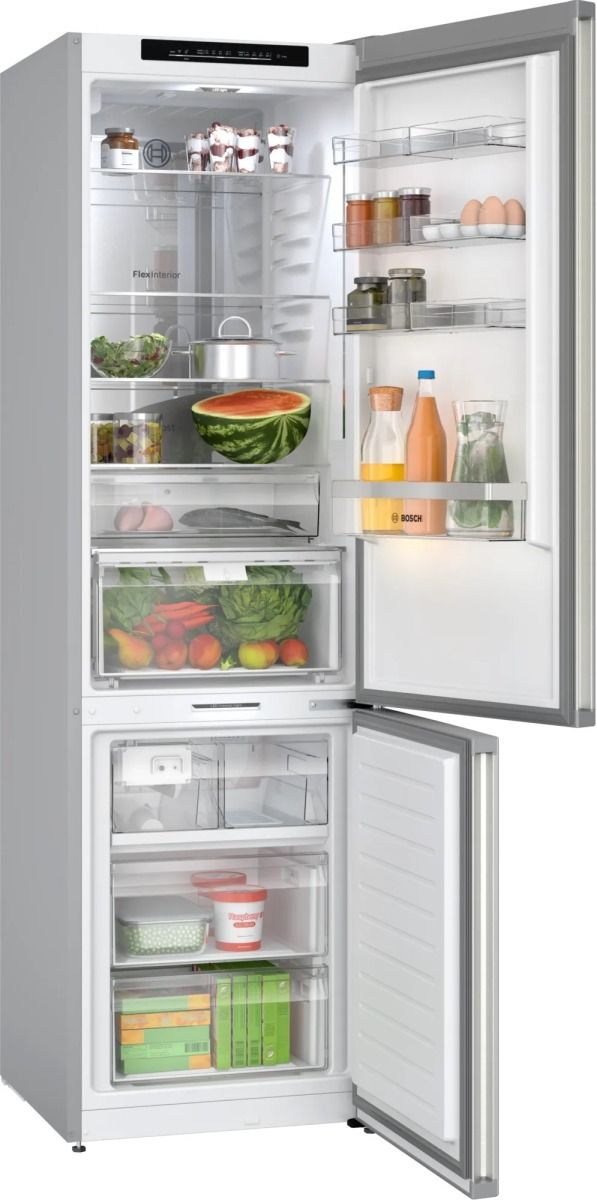 Bosch 800 Series 24" 12.8 Cu. Ft. Stainless Steel Counter Depth Bottom Freezer Refrigerator-1