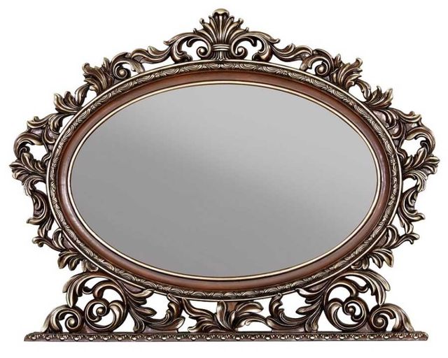 ACME Furniture Devany Cherry Oval Mirror-0