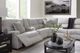 Signature Design by Ashley® Acklen Place 7-Piece Pewter Power Sectional Reclining Sofa with Storage Console-1