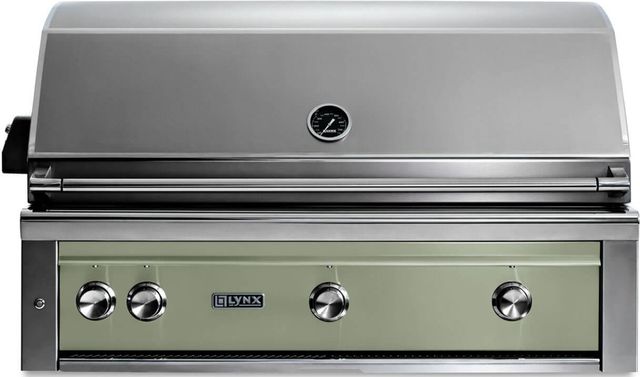 LYNX® Professional 3-Burner Desert Sage Built-In Liquid Propane Grill with All Trident Infrared Burners and Rotisserie-0