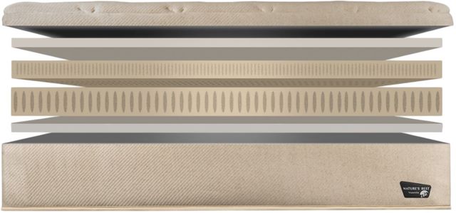 Spring Air® Nature's Rest Superior 16" Latex Wrapped Coil Plush Tight Top California King Mattress-2