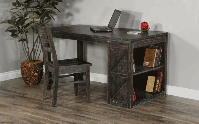 Sunny Designs™ European Dark/Charcoal Gray Desk Return-3