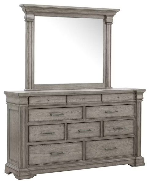Pulaski™ Madison Ridge Bluff Gray Mirror-1