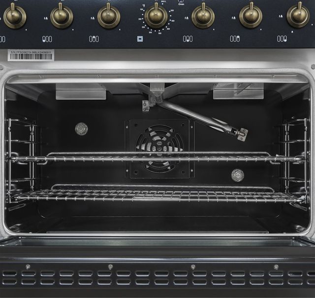 FORNO® Antico Series Alta Qualita 36" Black Pro Style Gas Range-4