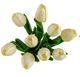 A & B Home White D5.5x13" Faux Tulip-2