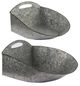 A & B Home 2-Piece Gray Hanging Planter Set-0