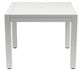 Sunset West Naples Satin White Metal Square Outdoor Dining Table-2