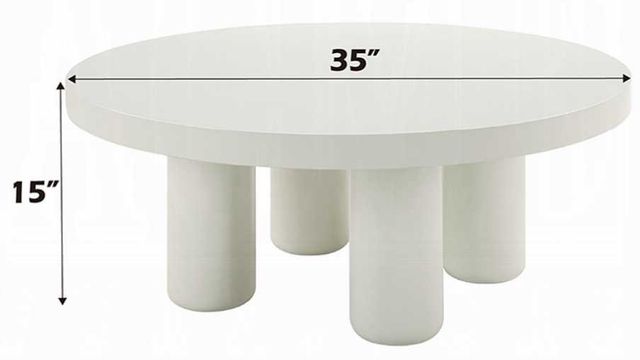 ACME Furniture Sanat White Coffee Table-2