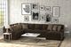 iAmerica Hercules Chocolate 3 Piece Sectional-0