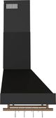 FORNO® Venezia Series Alta Qualita 30" Black Wall Mounted Range Hood  -2