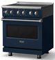 Viking® 5 Series 30" Slate Blue Pro Style Induction Range with Polished Chrome Trim-3