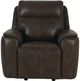 Bassett® Furniture Club Level Manteo Sable Leather Power Glider Recliner-1