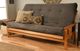 Kodiak Furniture Suede Gray 8" Coil Hinged Innerspring Queen Futon Mattress -1