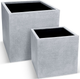 Le Present Betona Kube Grey 18" Planter-1