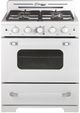 Unique® Appliances Classic Retro 30" Marshmallow White Freestanding Natural Gas Range-0