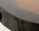 International Furniture Direct Parota Epoxy Brown Sofa Table with Black Base-3