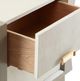 Currey & Company Koji Oyster Gray/Cream/Brushed Polished Brass Nightstand-4