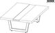 International Furniture Direct Riverwood Brown Cocktail Table with Black Base-2