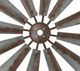 A & B Home Gray Iron Windmill Wall Decor-2
