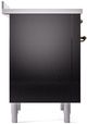 Ilve® Nostalgie II Series 36" Glossy Black Pro Style Induction Range-4