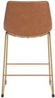 Signature Design by Ashley® Crandox Brown/Gold Upholstered Bar Stool-5