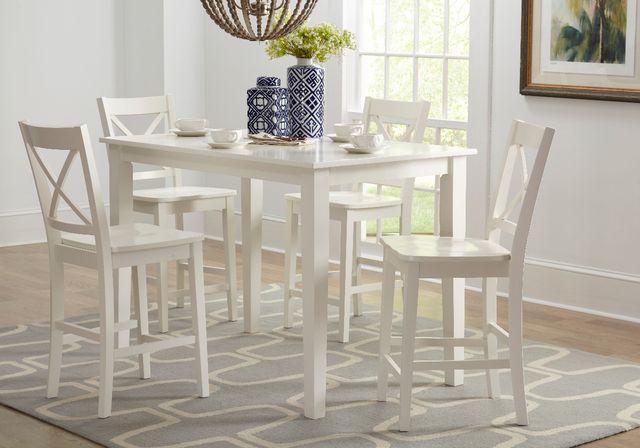 Jofran Inc. Simplicity Paperwhite X-Back Counter Stool-1
