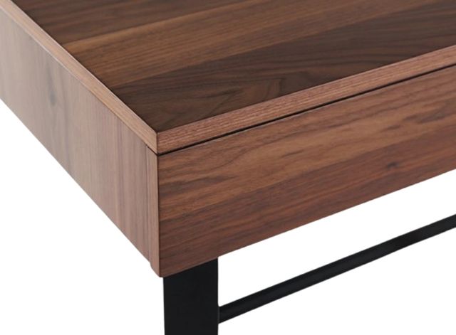 Transformer Table Transformer Royal Walnut Table to Desk with Black Base-2