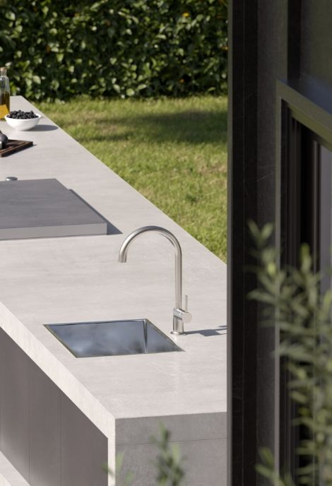 Brizo Odin® 316L Marine Grade Stainless Steel Outdoor Kitchen Faucet-1