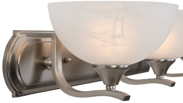 YHD Glacier Point Ivory Cloud/Satin Nickel 3-Light Incandescent Vanity Lighting-4