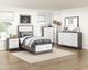 Homelegance® Rowan Ivory/Gray Twin Platform Bed with Footboard Storage-1