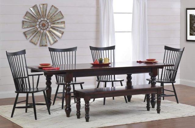 Urban Collections by Yutzy Woodworking French Farmhouse Retreat Cherry Buckeye Arm Dining Chair-1