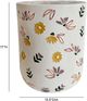 TOV Furniture Off-White Ceramic Hand-Painted Floral Indoor/Outdoor Side Table-2