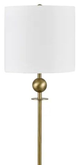 Crestview Collection Camille White Buffet Lamp with Gold Accent-1