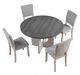 Furniture of America® Oberto Gray Round Dining Table-2