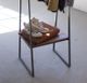 Kalalou A-Frame Metal Rack with Lower Wood Shelf-1