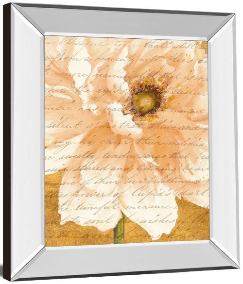 Classy Living Patricia Pinto Beautiful Cream Peonies Script Il 22"W Wall Art-3
