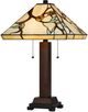Cal® Lighting & Accessories Tiffany Dark Bronze/Wood Table Lamp-2