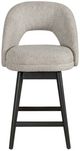 Armen Living Adrian 3-Piece Gray Wood/Morning Fog Counter Stool Set-3