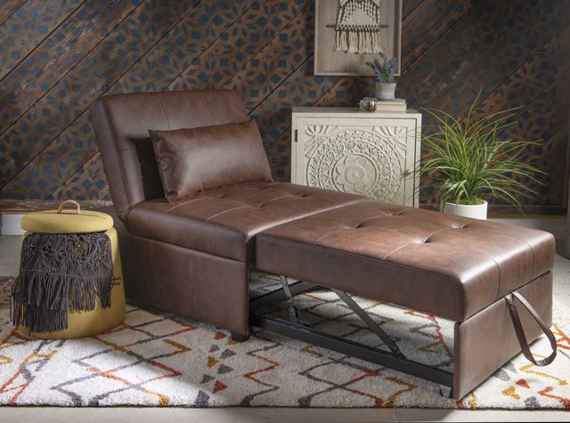 Powell® Dozer Brown Twin Sleeper Chair-3