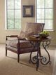 Kincaid Furniture Portolone Alder Accent Table with Metal Base-2
