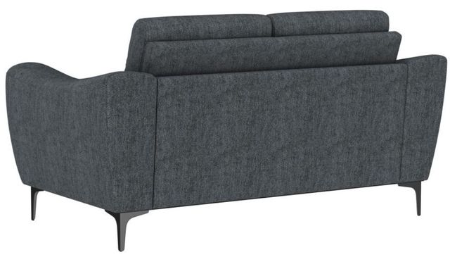 Coaster® Nolan Charcoal Upholstered Sloped Track Arm Loveseat-4
