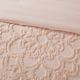 Olliix by Madison Park Blush Full/Queen Laetitia Tufted Cotton Chenille Medallion Duvet Cover Set-4