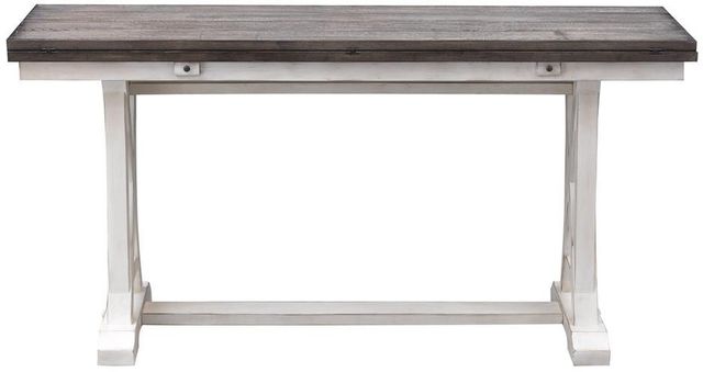 Coast2Coast Home™ Belsey Cream Console Table  with Gray Flip Top-2