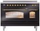 Ilve® Nostalgie II Series 48" Glossy Black Pro Style Induction Range-3