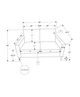 Monarch Specialties Inc. Black 58" Faux Leather Love Seat with Black Metal Legs-2