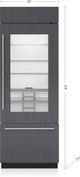 Sub-Zero® Classic Series 17.3 Cu. Ft. Panel Ready Built In Bottom Freezer Refrigerator-2
